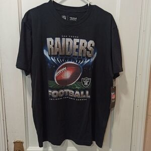 INFL TEAM APPAREL VEGAS RAIDERS RAIDERS FOOTBALL T-SHIRT
